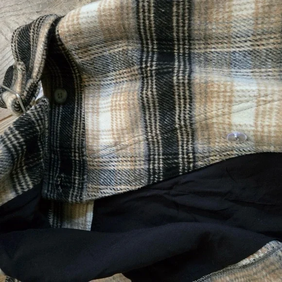 Free People Womens Size 12 Plaid Mini Skirt with Belt